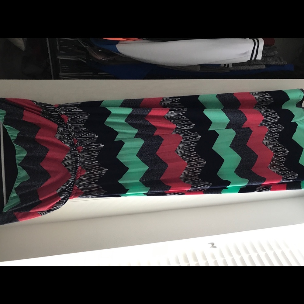 maxi multicolor summer dress